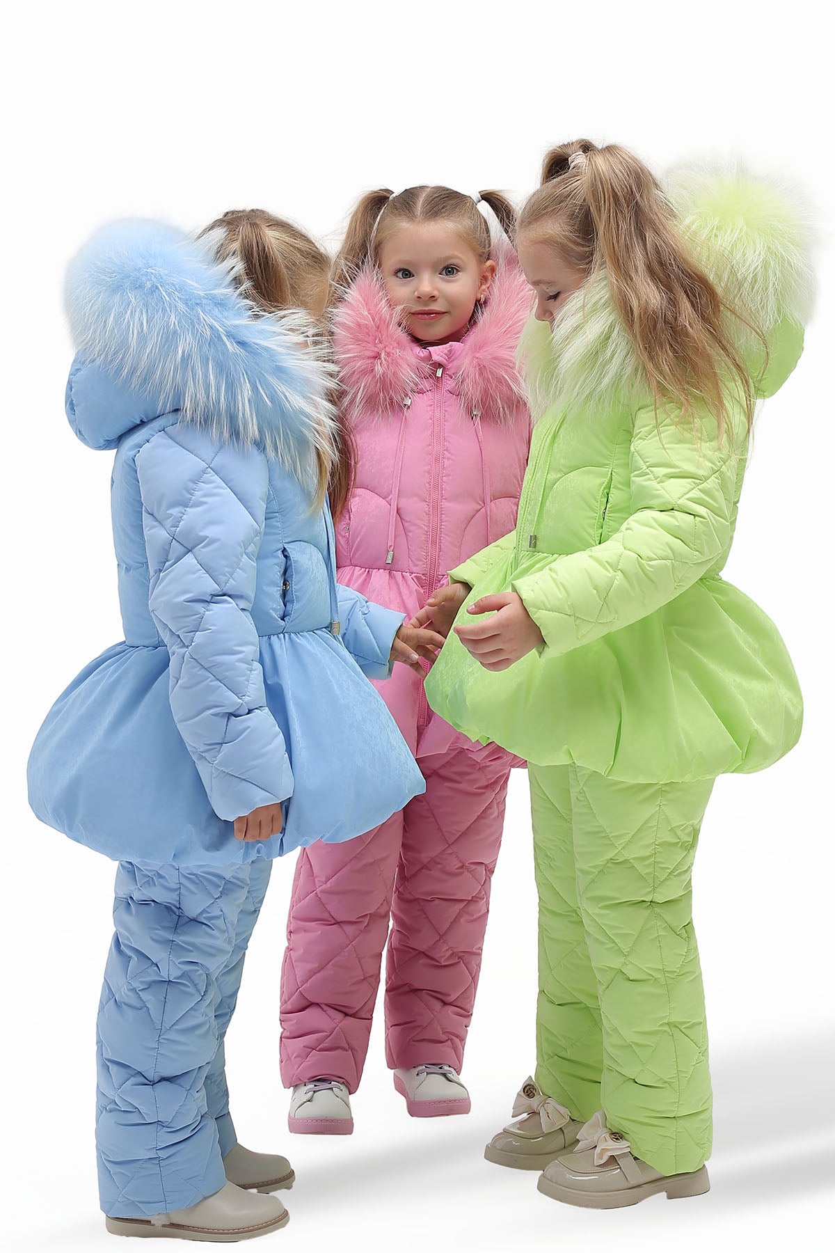 Ballerina TWO-PIECE lime SNOWSUIT