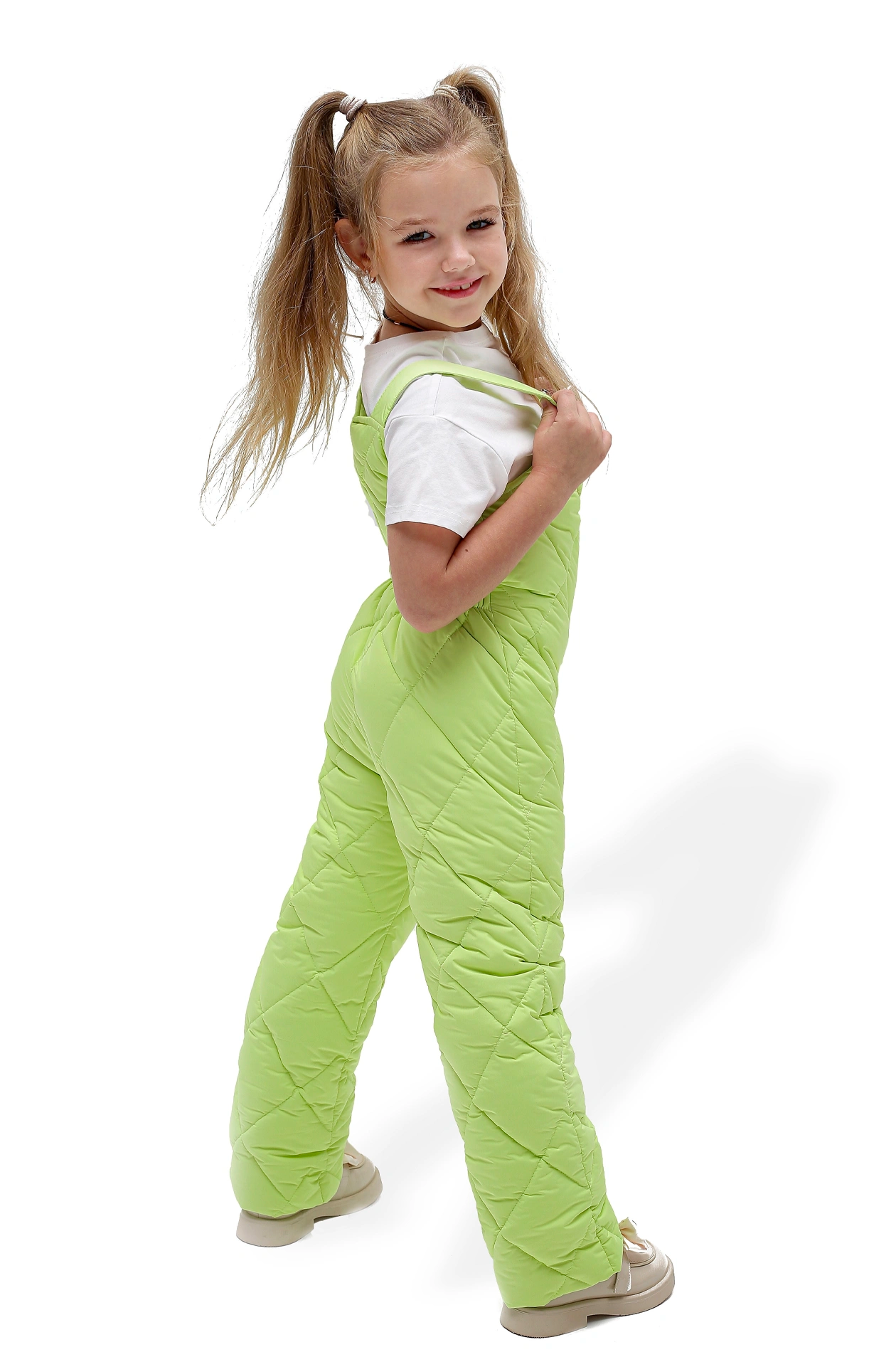 Ballerina TWO-PIECE lime SNOWSUIT