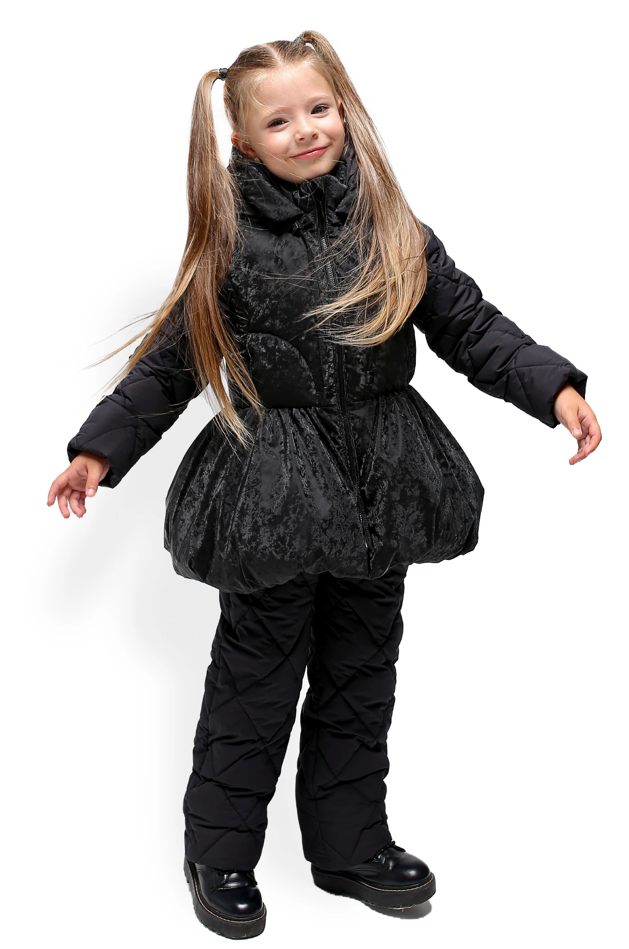 Ballerina TWO-PIECE black SNOWSUIT