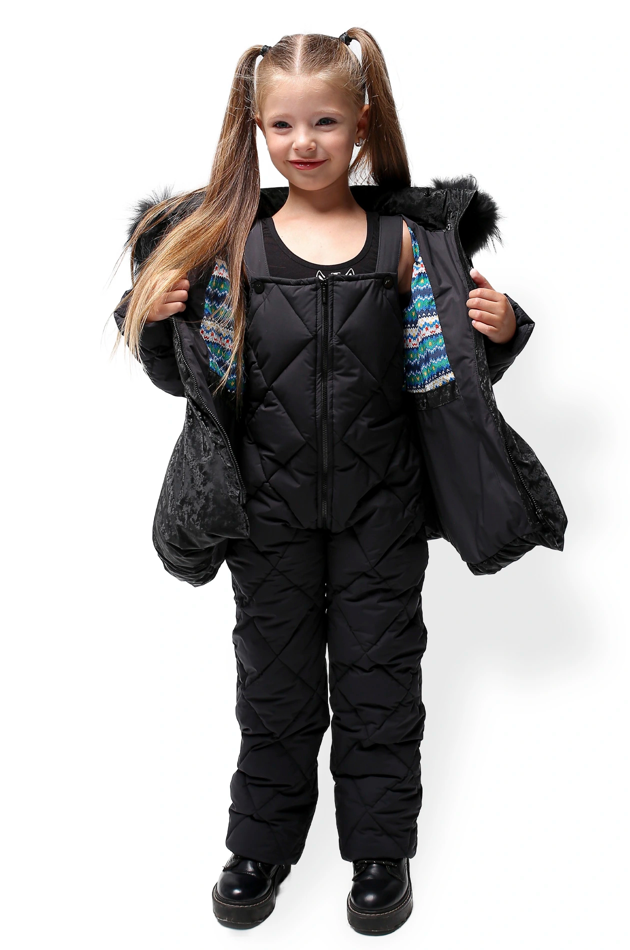 Ballerina TWO-PIECE black SNOWSUIT