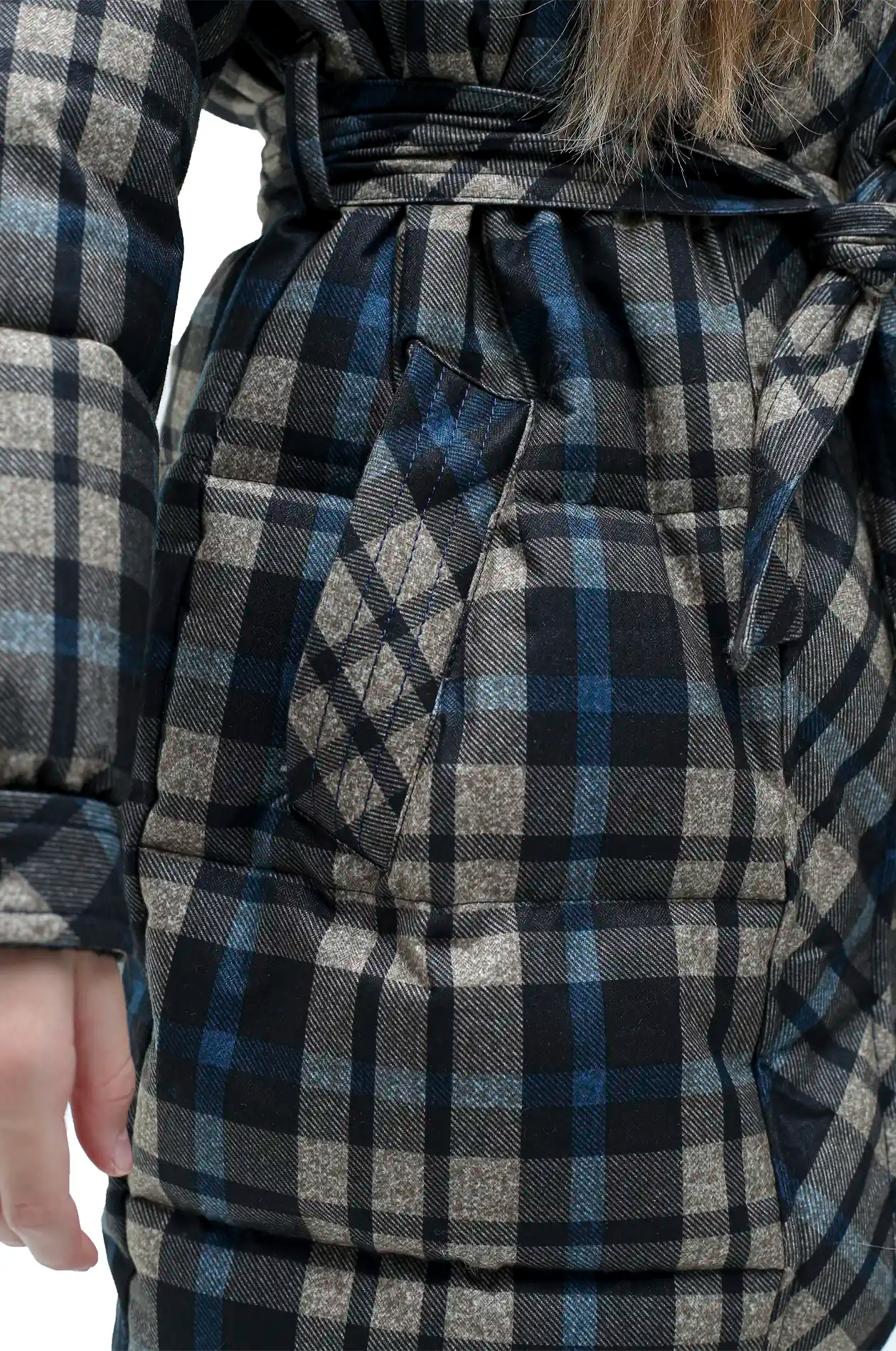 KELLY LONG JACKET BLUE
