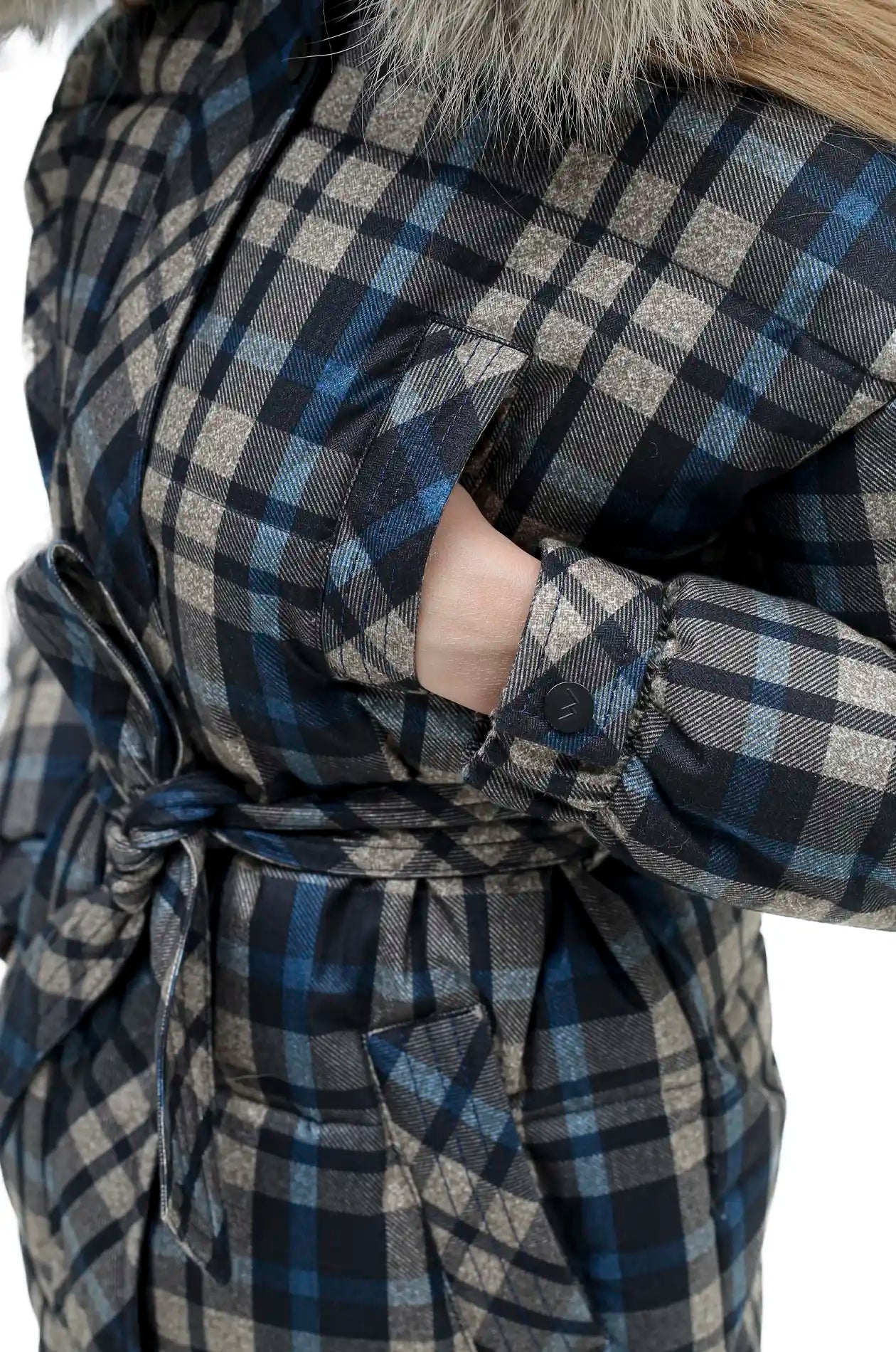 KELLY LONG JACKET BLUE