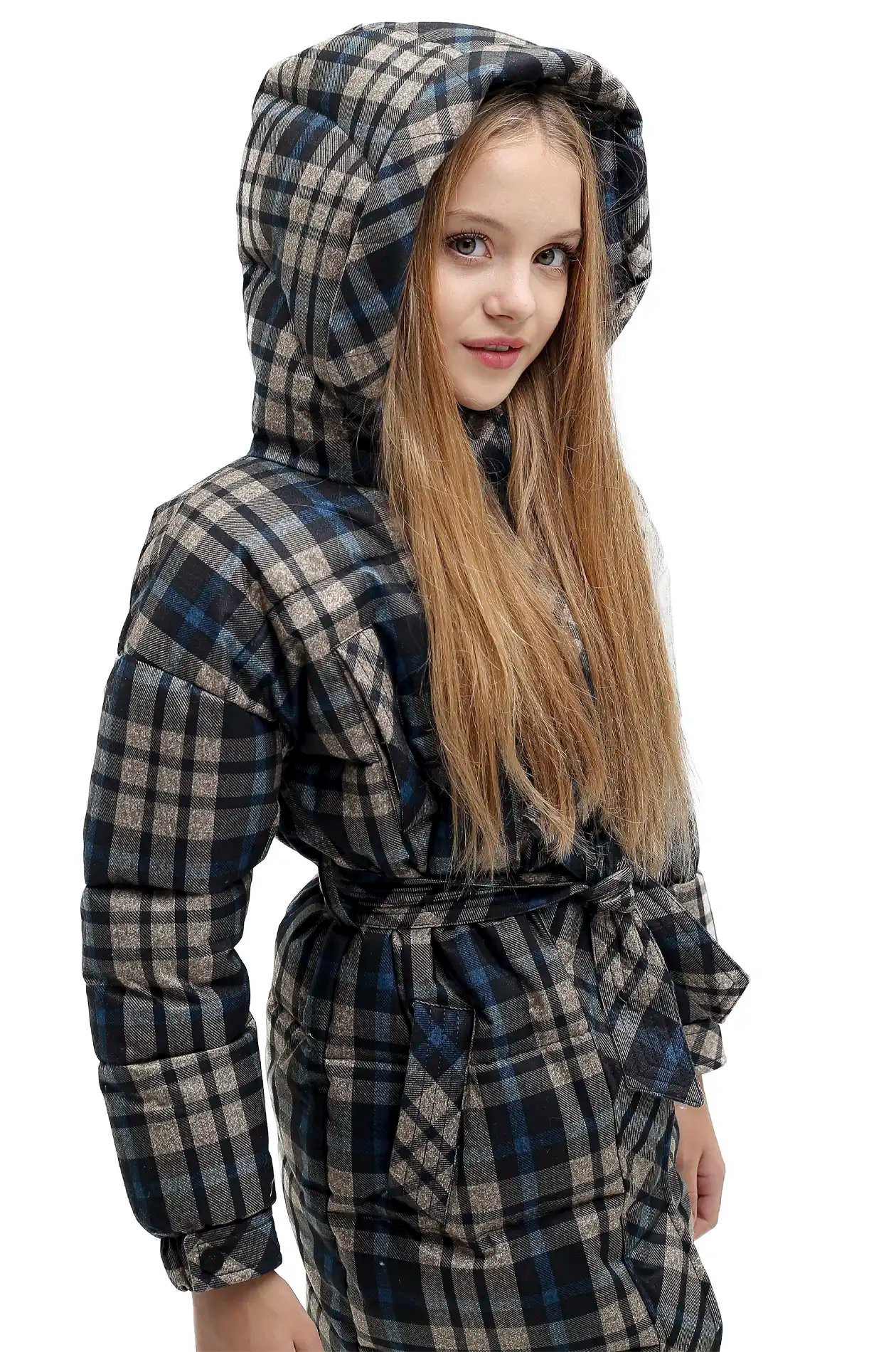 KELLY LONG JACKET BLUE