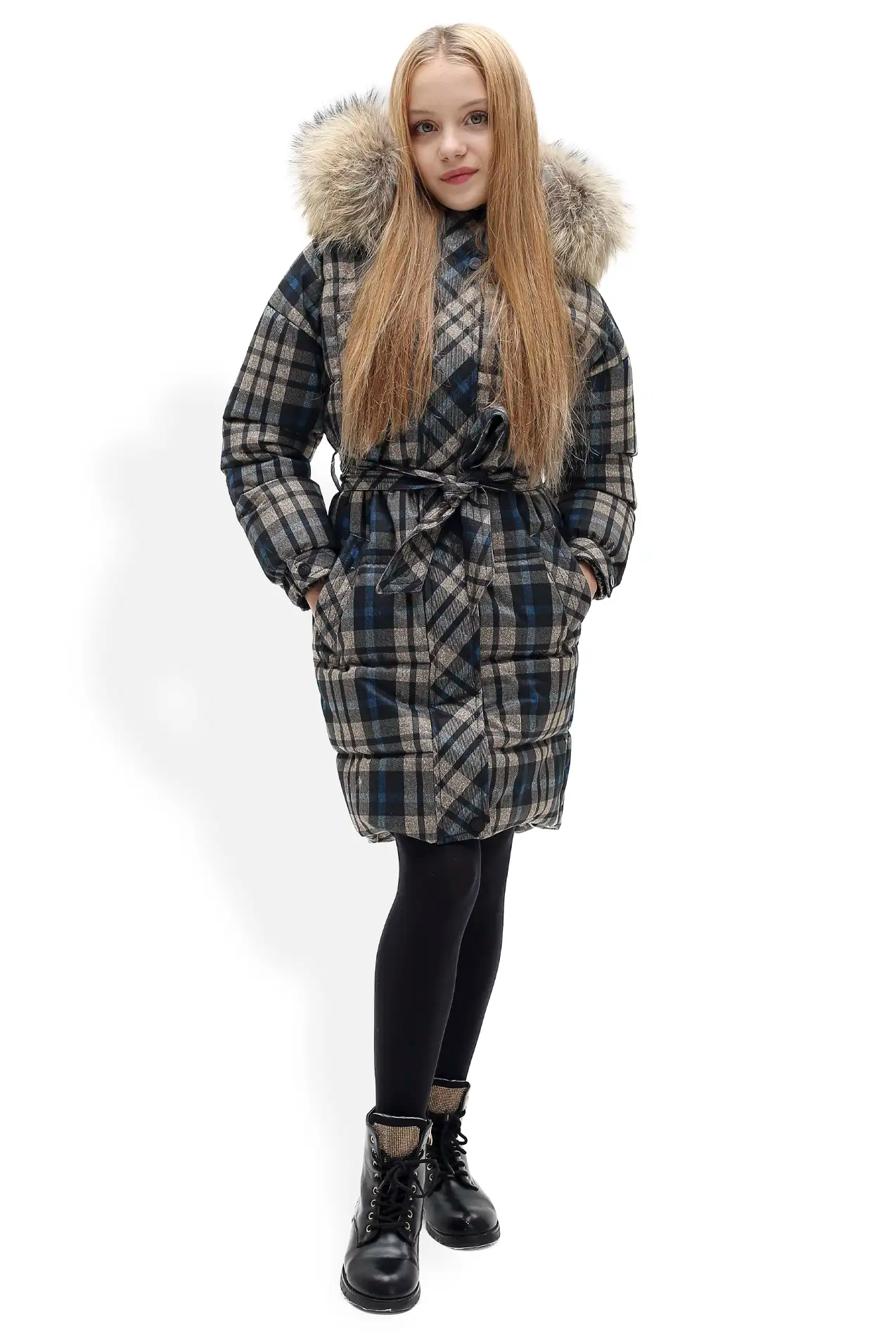 KELLY LONG JACKET BLUE