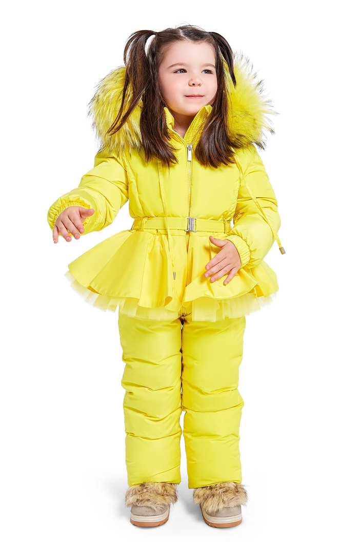 Kitty Yellow Snowsuit — Kids