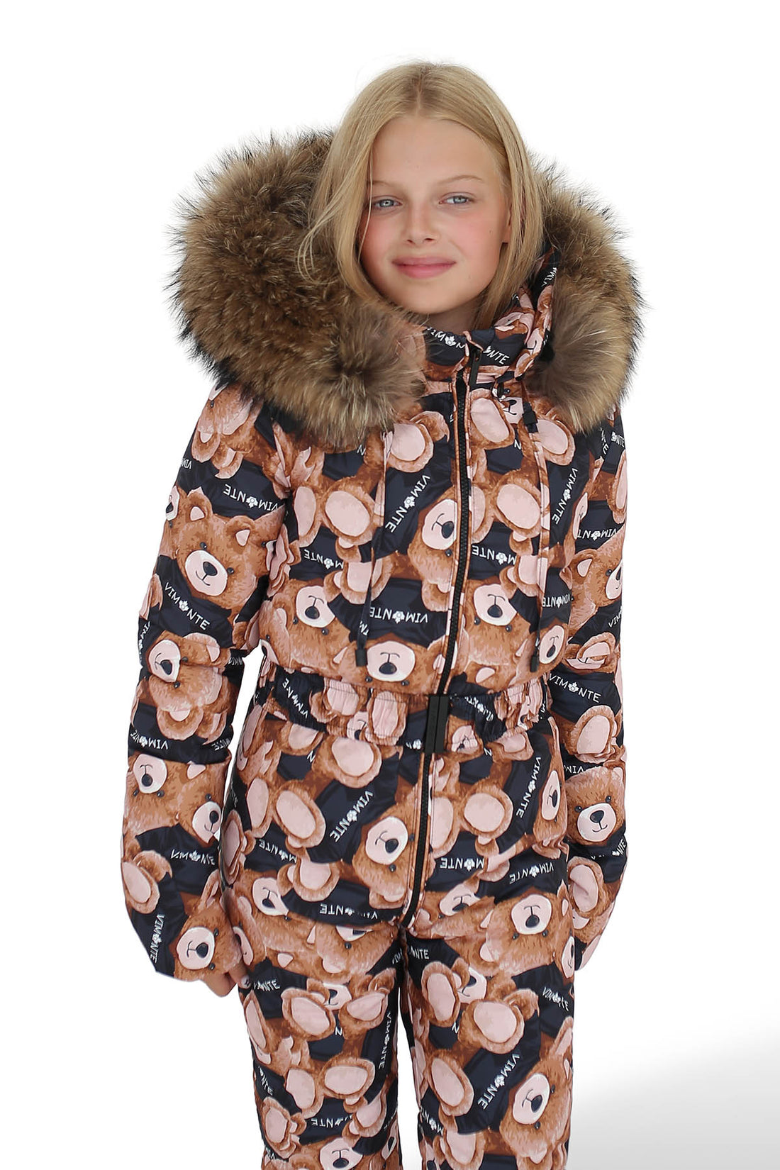 Vibear Black Snowsuit — Youth