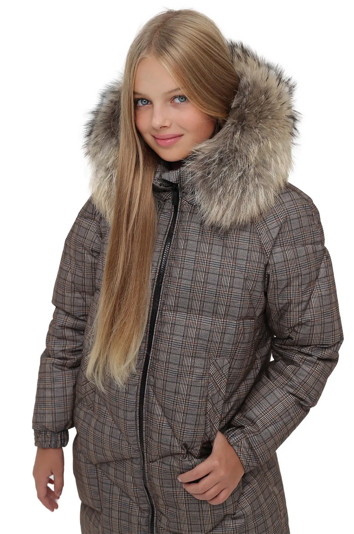 Wintera Neutral Check Long Jacket — Youth