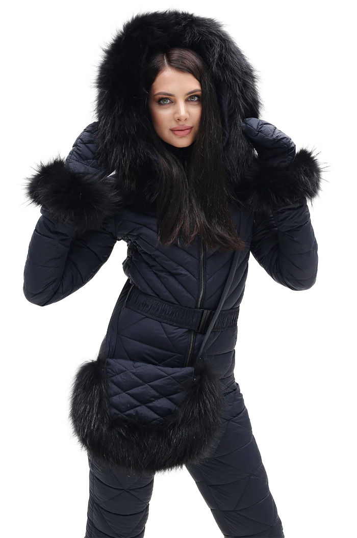 Icelyn Black Snowsuit — Women