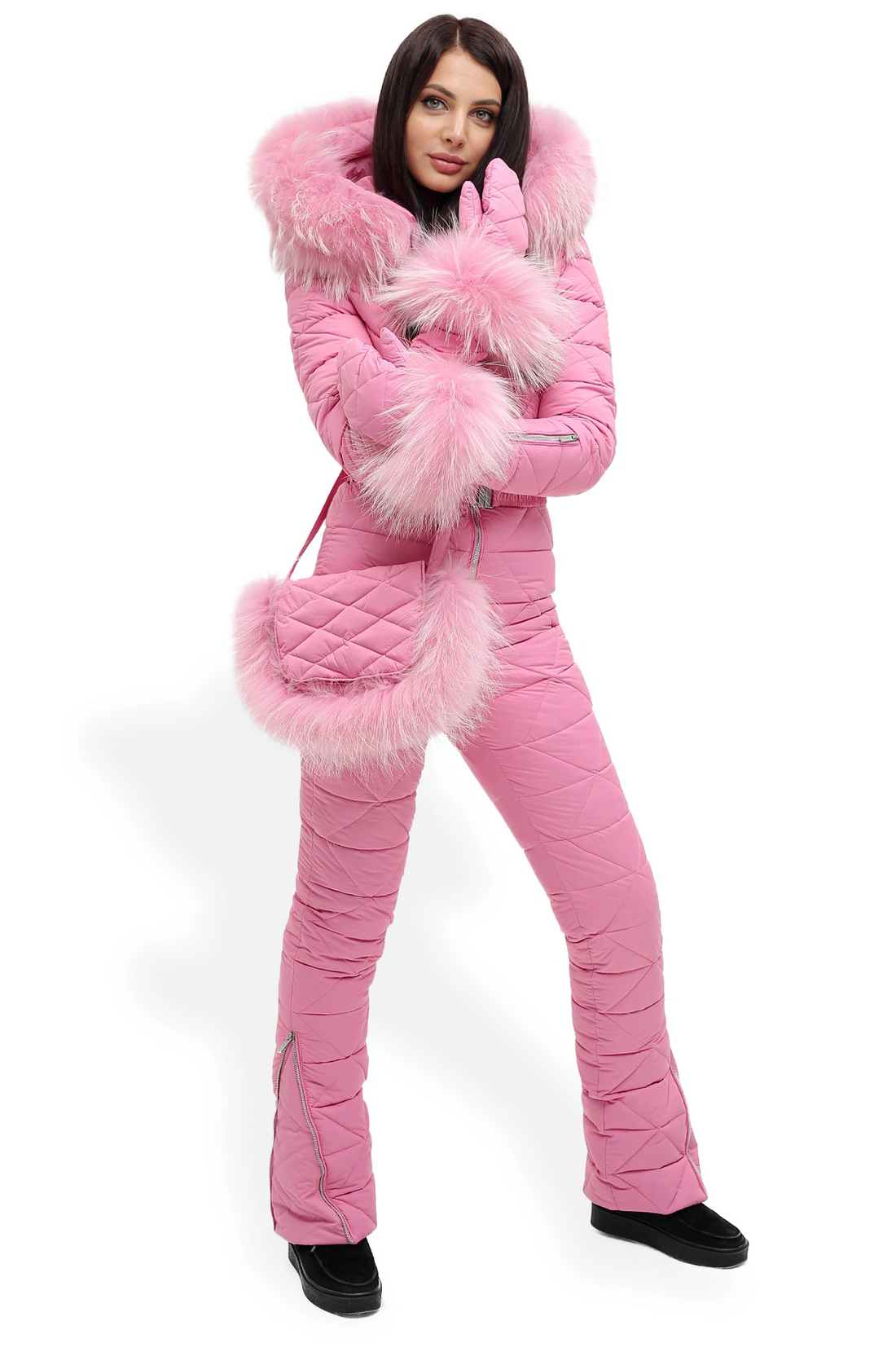 Icelyn Pink Snowsuit — Women