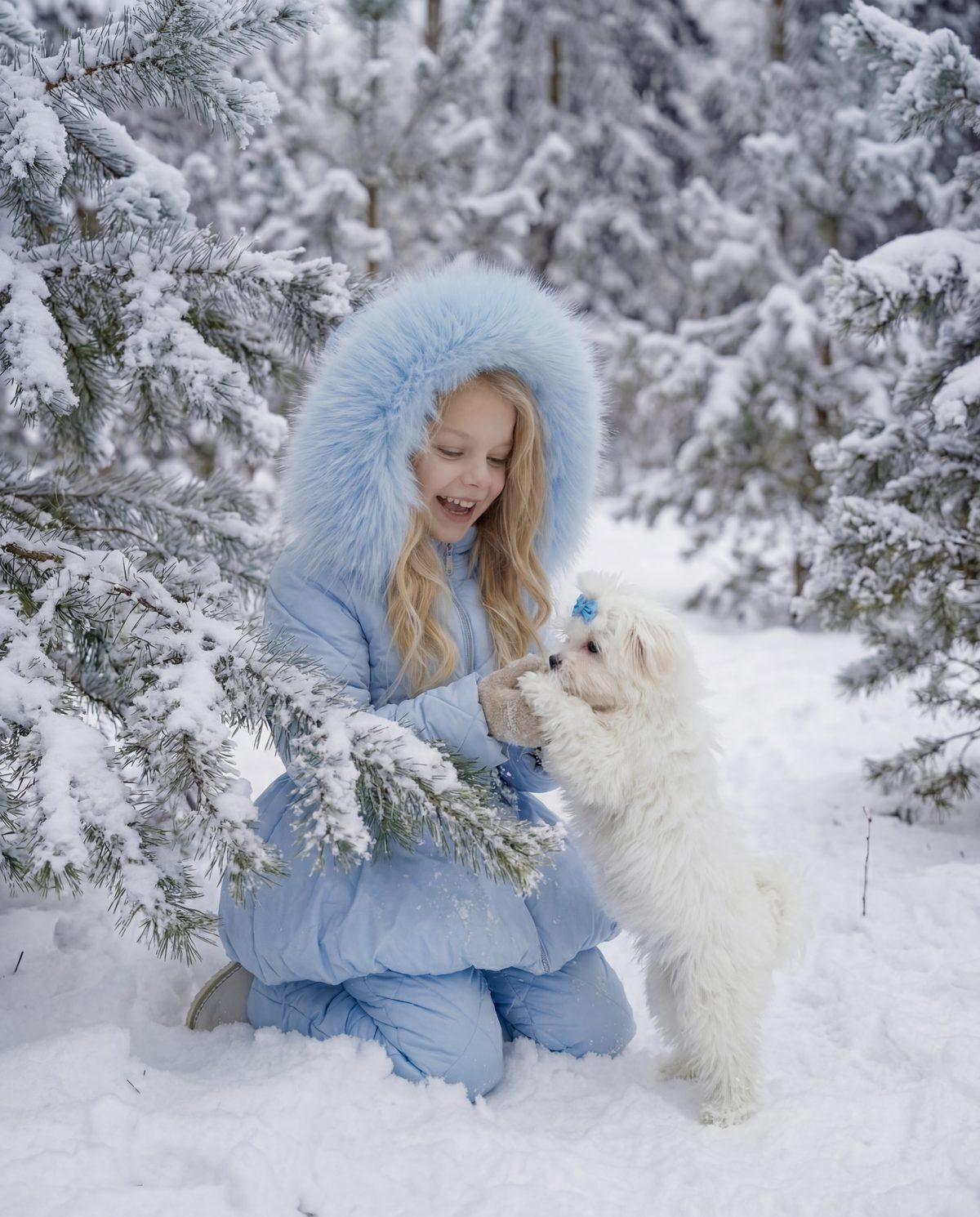 Ballerina Blue Snowsuit — Kids
