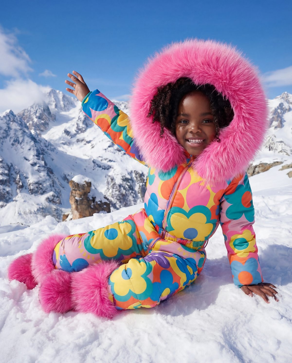 Flowers Snowsuit — Kids